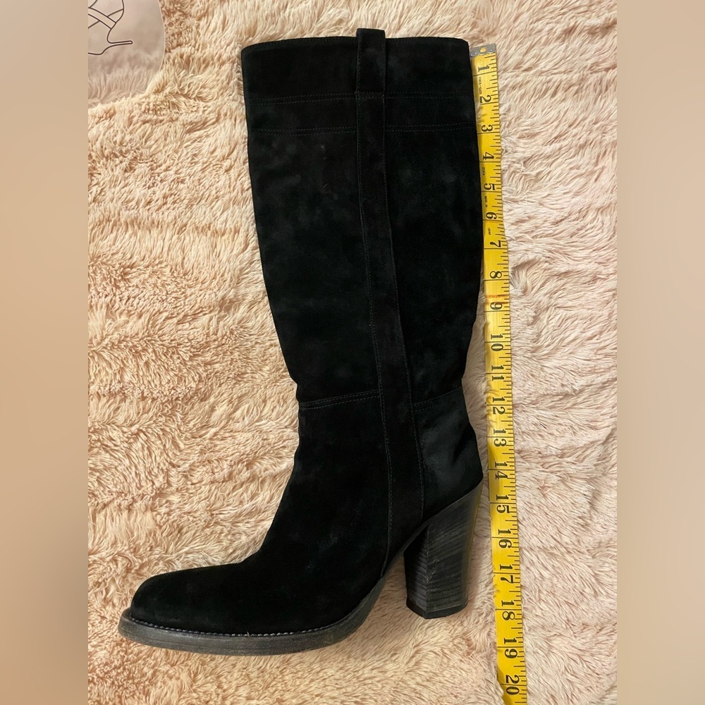 BUTTERO for Barneys NY Co-Op Black Suede Boots Italy 40 US 9 Minimalist #286